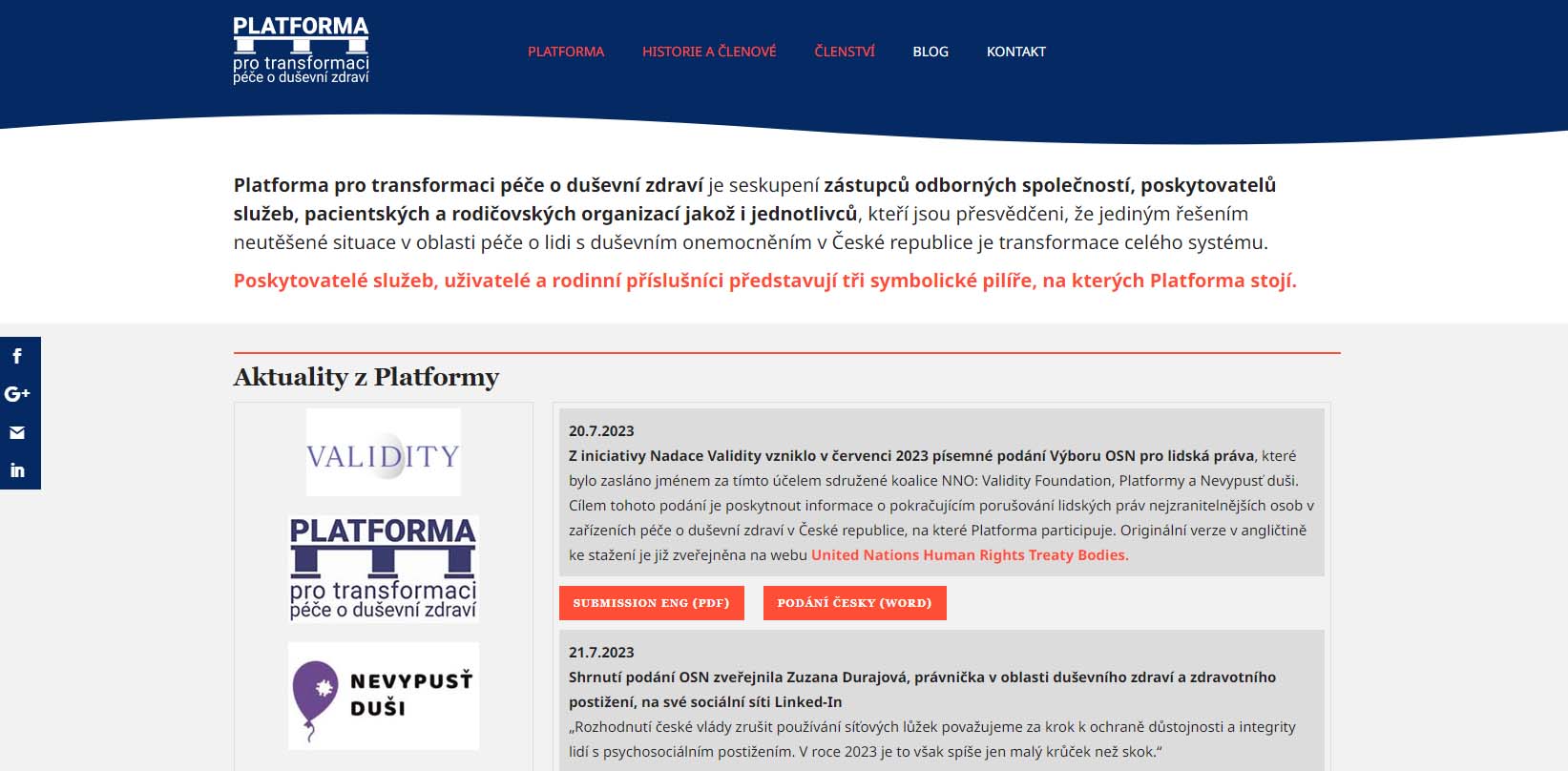 Platforma pro transformaci